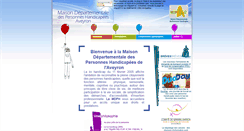 Desktop Screenshot of mdph12.fr